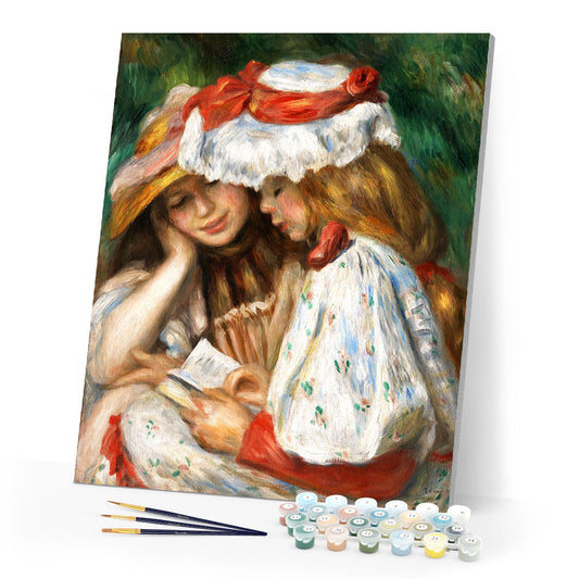 Young girls reading - Renoir