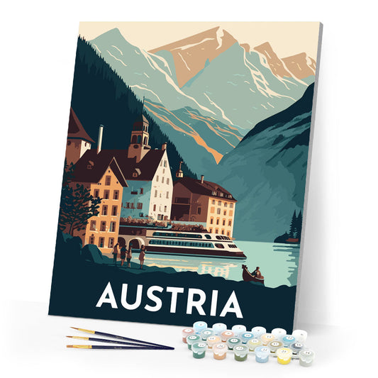 Reiseplakat Hallstatt