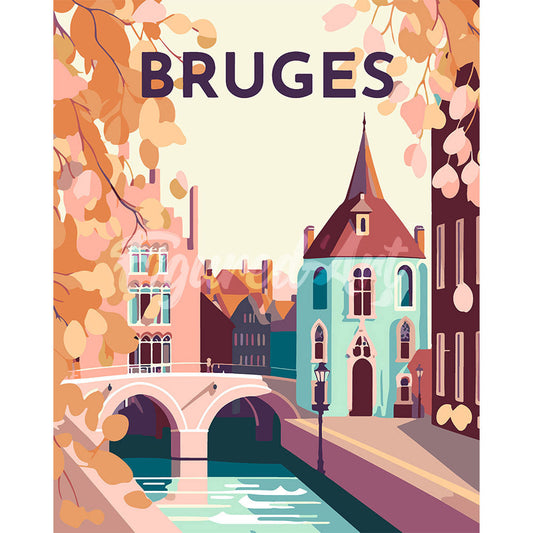 Reiseplakat Brügge