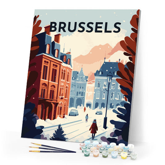 Reiseposter Brüssel