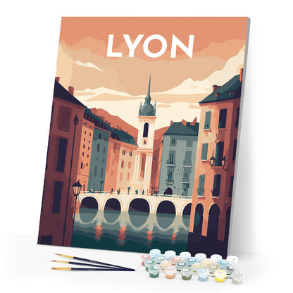 Reiseplakat Lyon
