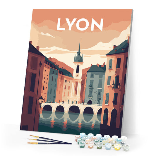 Reiseplakat Lyon