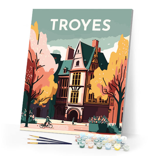 Reiseplakat Troyes