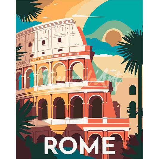 Reiseplakat Rom