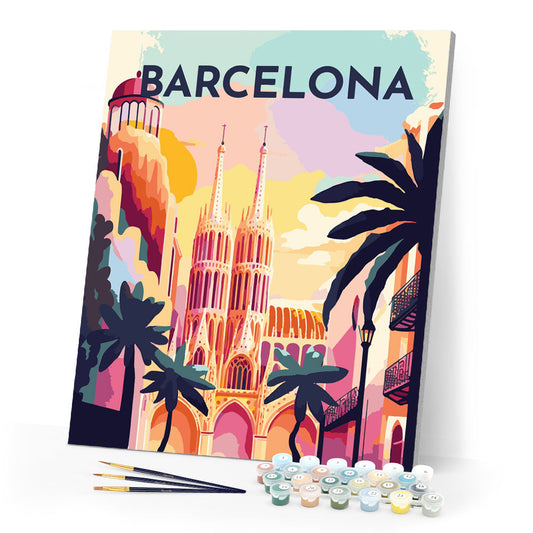Reiseplakat Barcelona