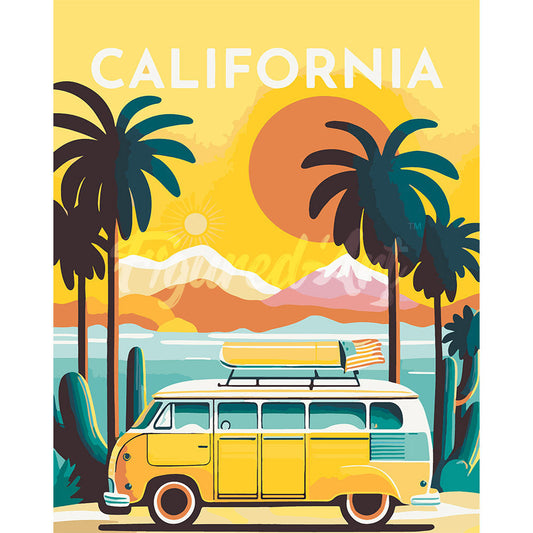 Reiseposter Kalifornien