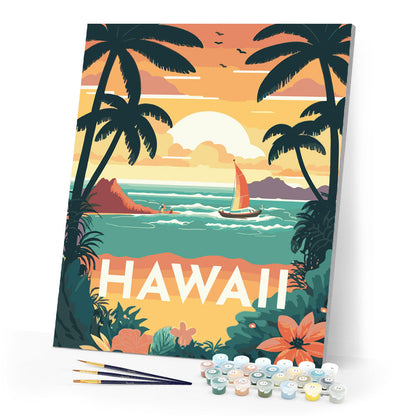 Reiseplakat Hawaii