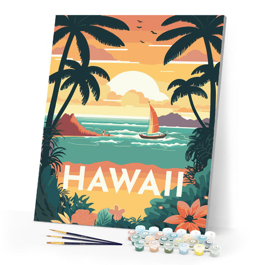 Reiseplakat Hawaii