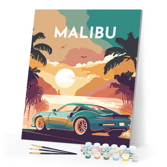 Reiseposter Malibu