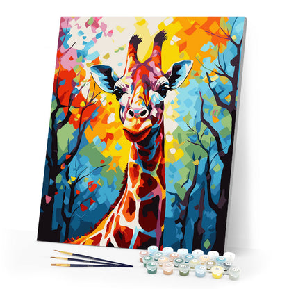 Bunte abstrakte Giraffe