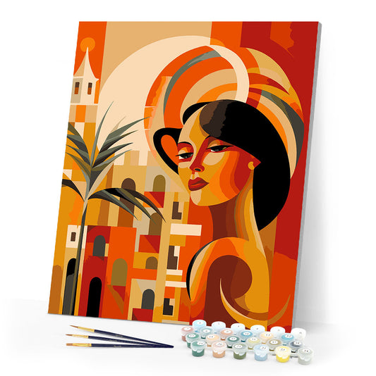 Art Deco Woman in Cuba