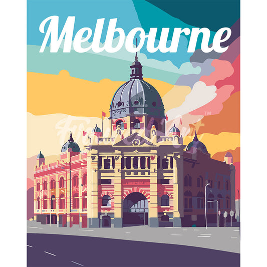 Reiseplakat Melbourne
