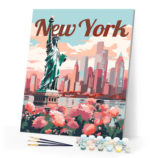 Reiseplakat New York in Blüte