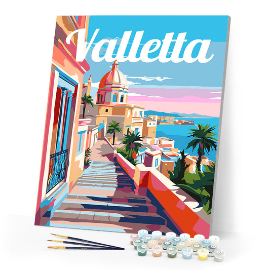 Reiseposter Valletta Malta