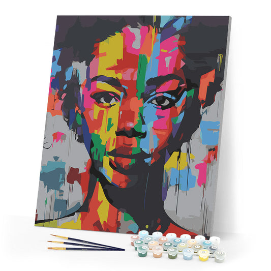 Colorful Girl Street Art
