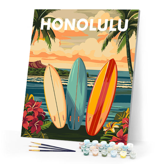 Reiseplakat Honolulu