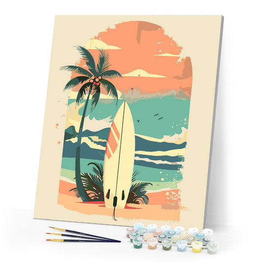 Surfboard on the Beach