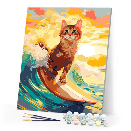 Surfing Cat