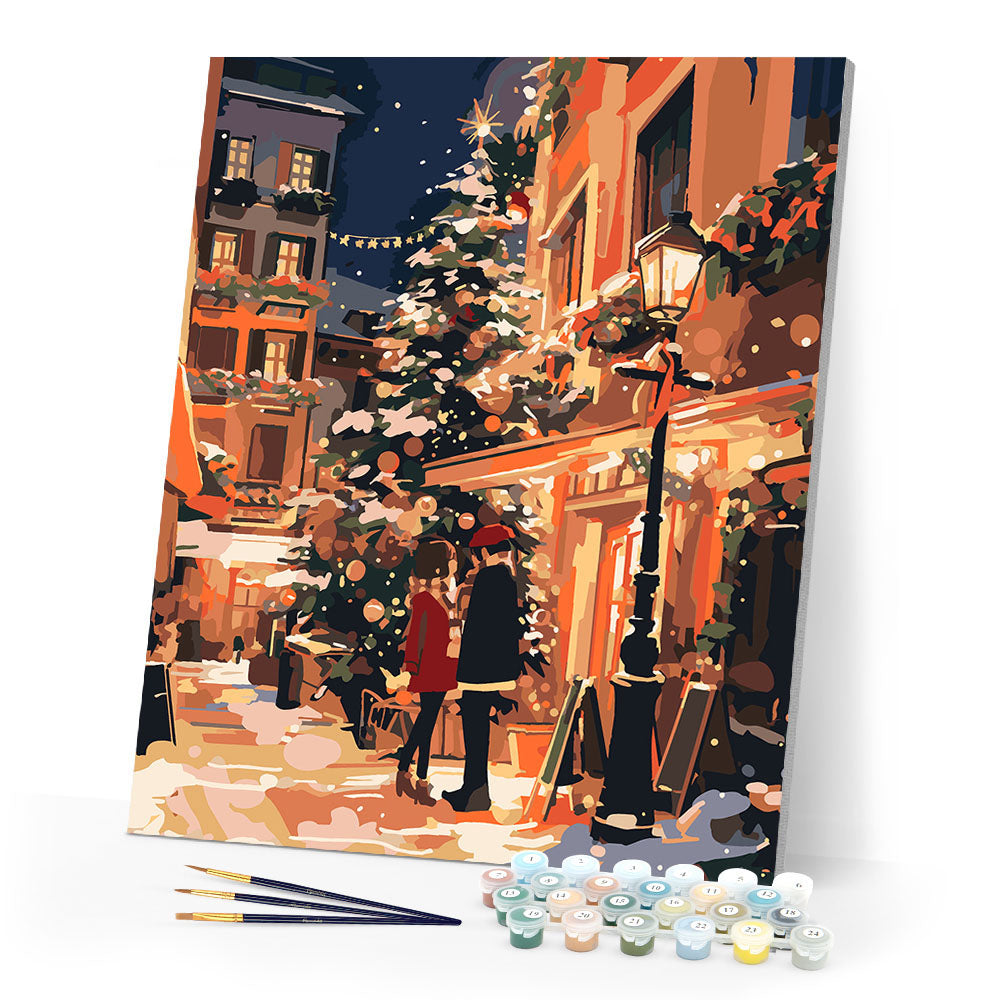 Christmas Couple in the City