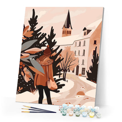 Winter Walk in the Village