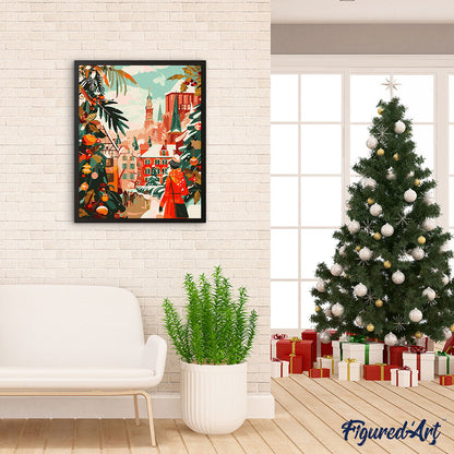 Holiday Market Scene