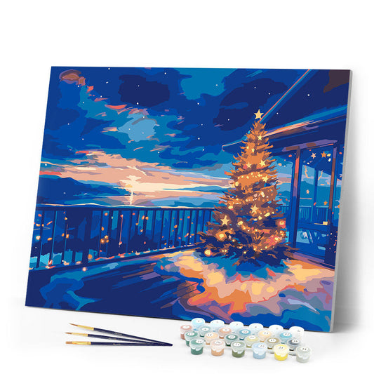 Twinkling Christmas Terrace