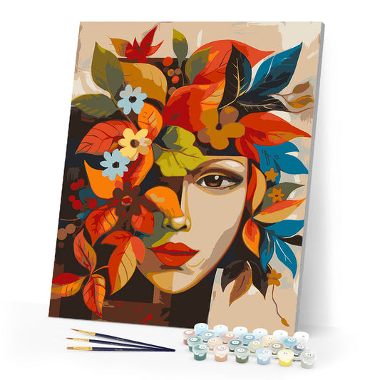 Picasso-Inspired Fall Flora Face