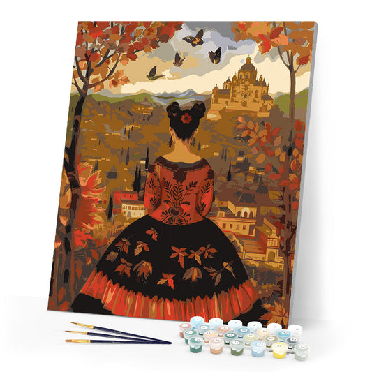 Frida Kahlo-Inspired Fall Lady