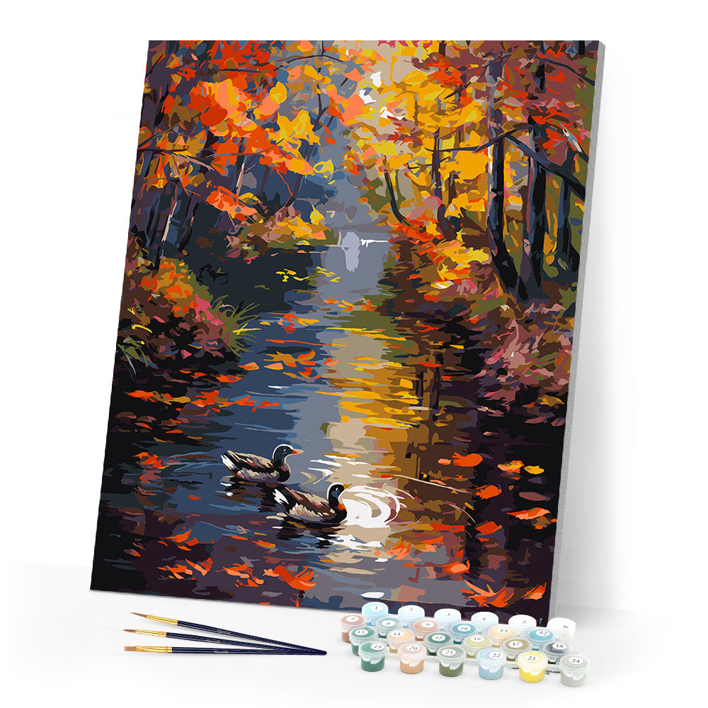 Golden Pond in Fall