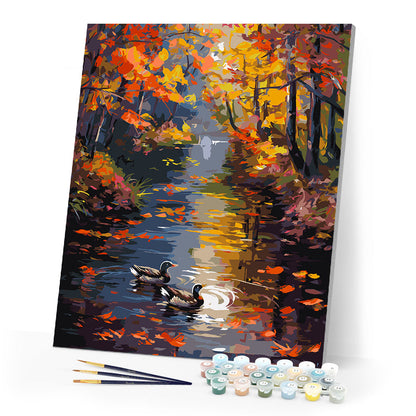 Golden Pond in Fall