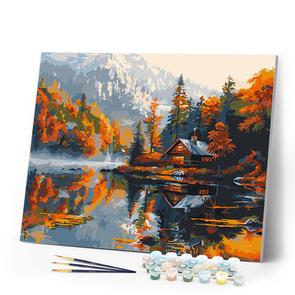Lakeside Fall Cabin