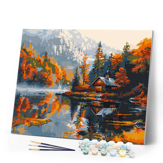 Lakeside Fall Cabin
