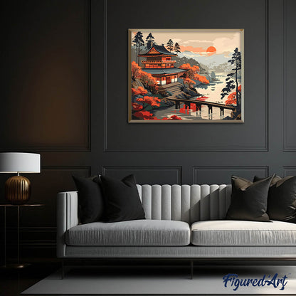 Vintage Pagoda View