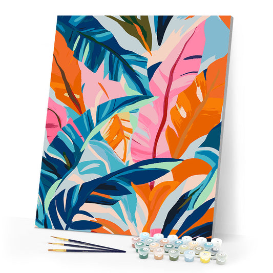 Colorful Banana Leaves