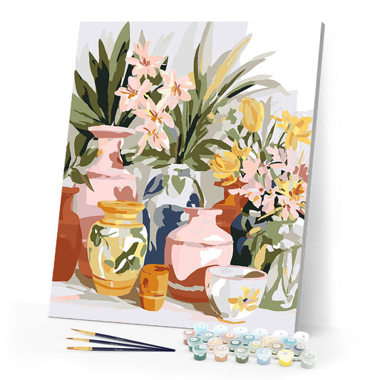 Pottery and Flowers
