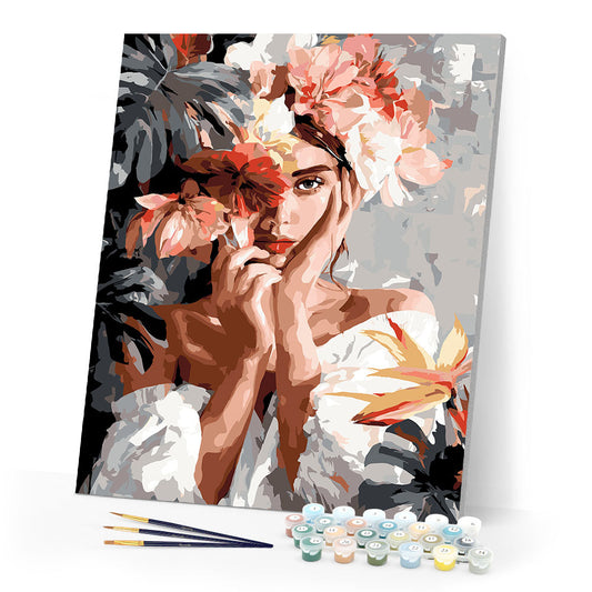 Floral Girl Portrait