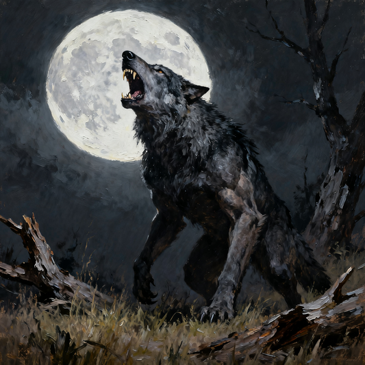 Werewolf under the full moon - Paint by Numbers