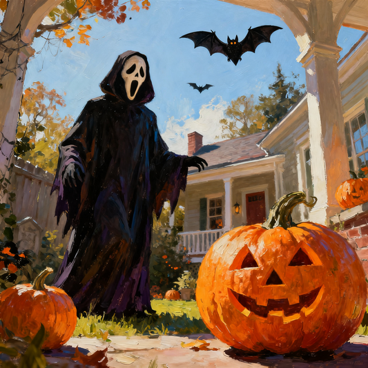 Death saw the pumpkin - Paint by Numbers