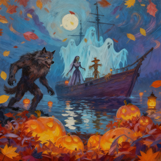 Monster Sailboat - Paint by Numbers