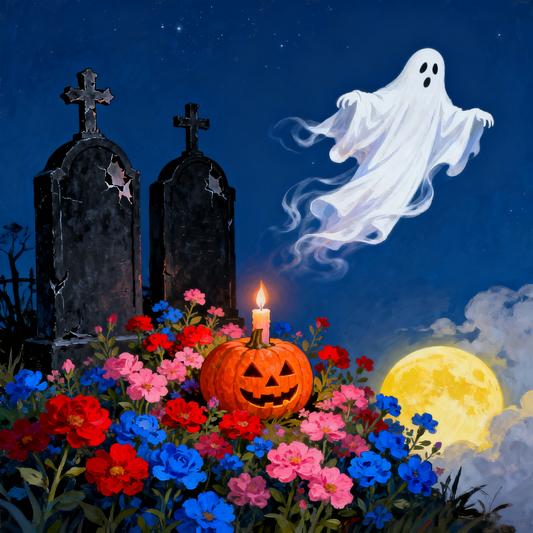 Flower Cemetery - Paint by Numbers