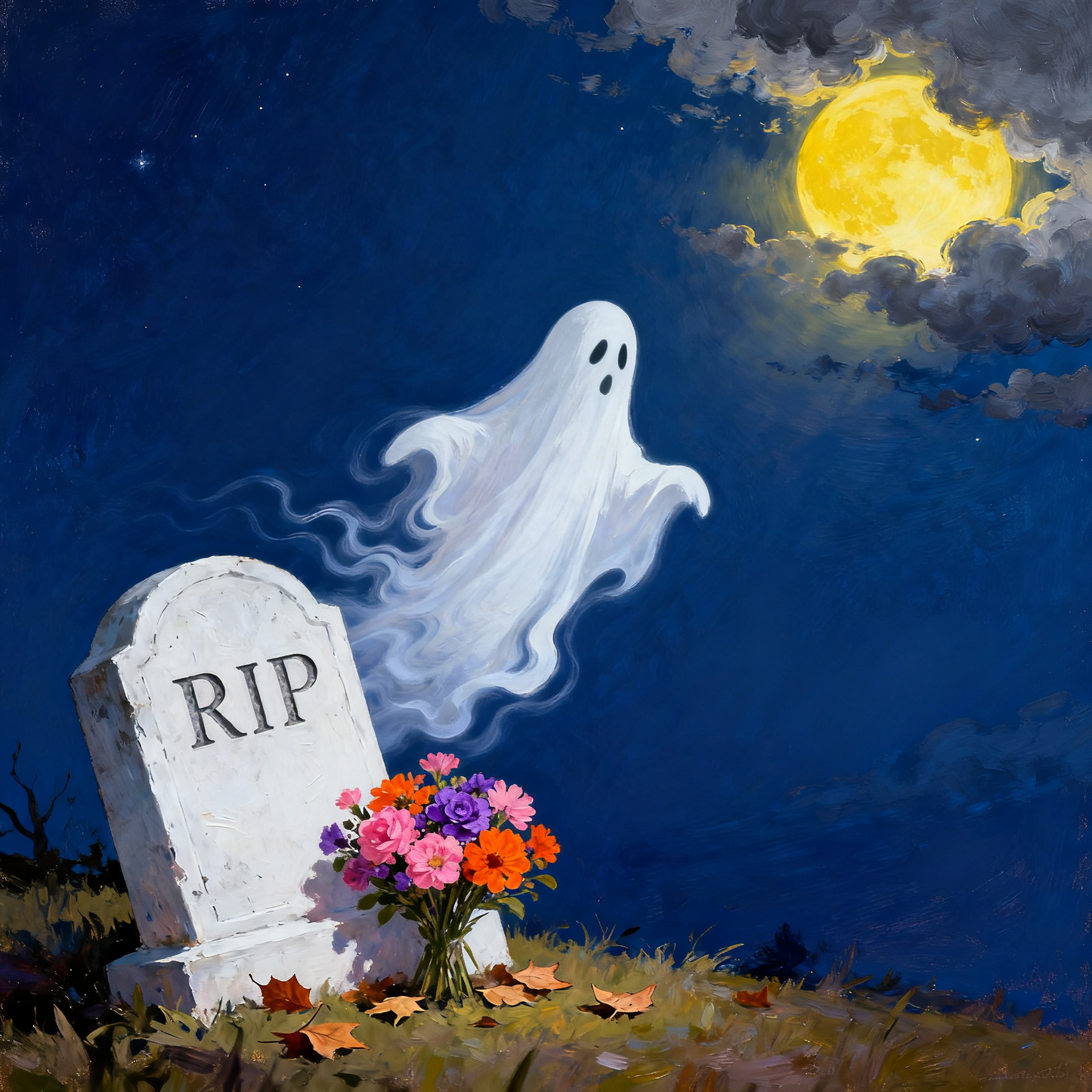 Ghost Cemetery - Paint by Numbers