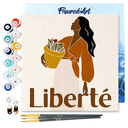 Mini Paint by numbers 8x8 framed - Beauty and Liberty