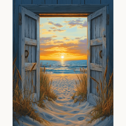 Tür zum Sonnenuntergang