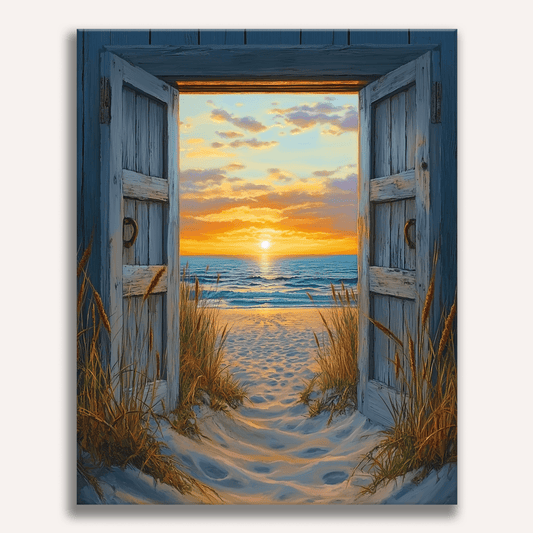 Tür zum Sonnenuntergang