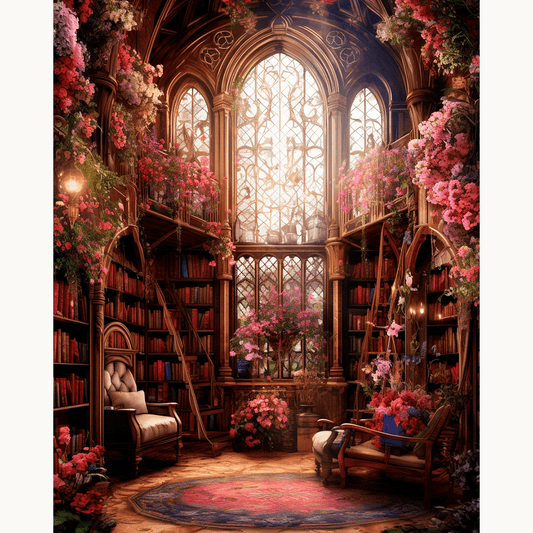 Verzauberte Blumenbibliothek