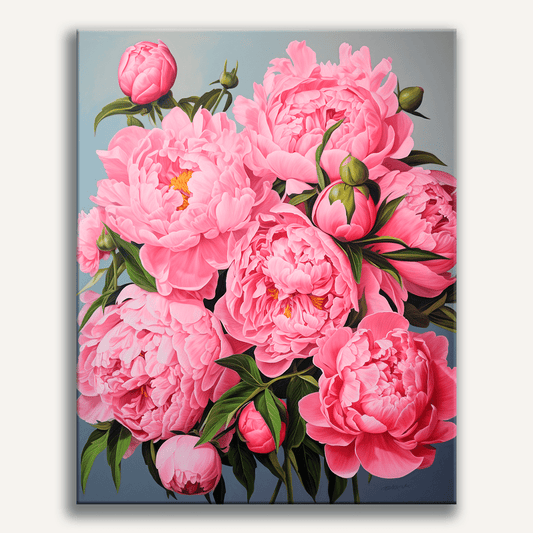 Rosa Pfingstrosen-Perfektion