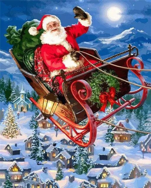 Weihnachtsmann fliegt