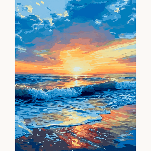 Abenddämmerung am Meer
