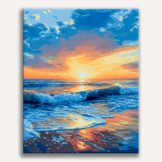 Abenddämmerung am Meer