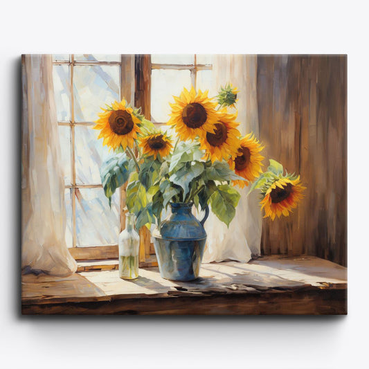 Sonnenblumen Fensterlicht